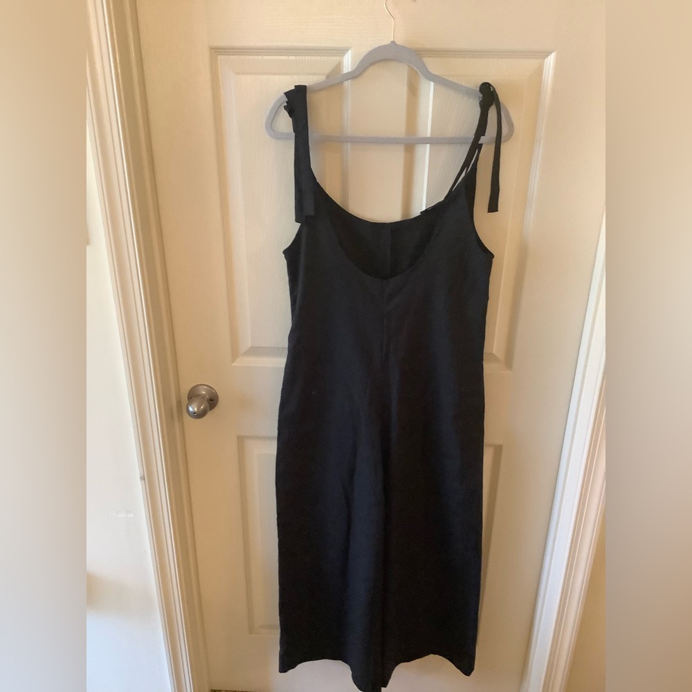 Summer!  Sleeveless Black Jumpsuit